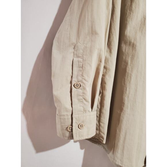 Columbia Omni Shade Tactel Nylon Button Up Fishing Shirt Mens Size XL Hiking Tan - Picture 4 of 10